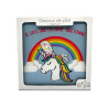 Dessous de plat bleu licorne 20 x 20 cm