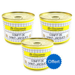 2 confits de Saint-Jacques 210g + 1 gratuit
